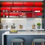 Sleek & Industrial Styled London City Island Apartment | Kitchen | Interior Designers